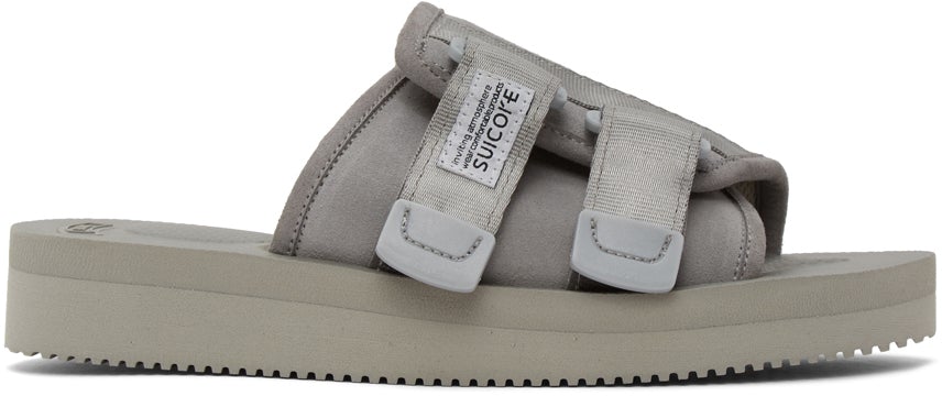 Suicoke Grey KAW VS Sandals BlackSkinny