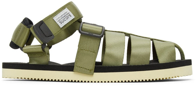 Suicoke Khaki SHACO Sandals - Suicoke Sandales Kaki Shaco - Suicoke Khaki Shaco Sandals.