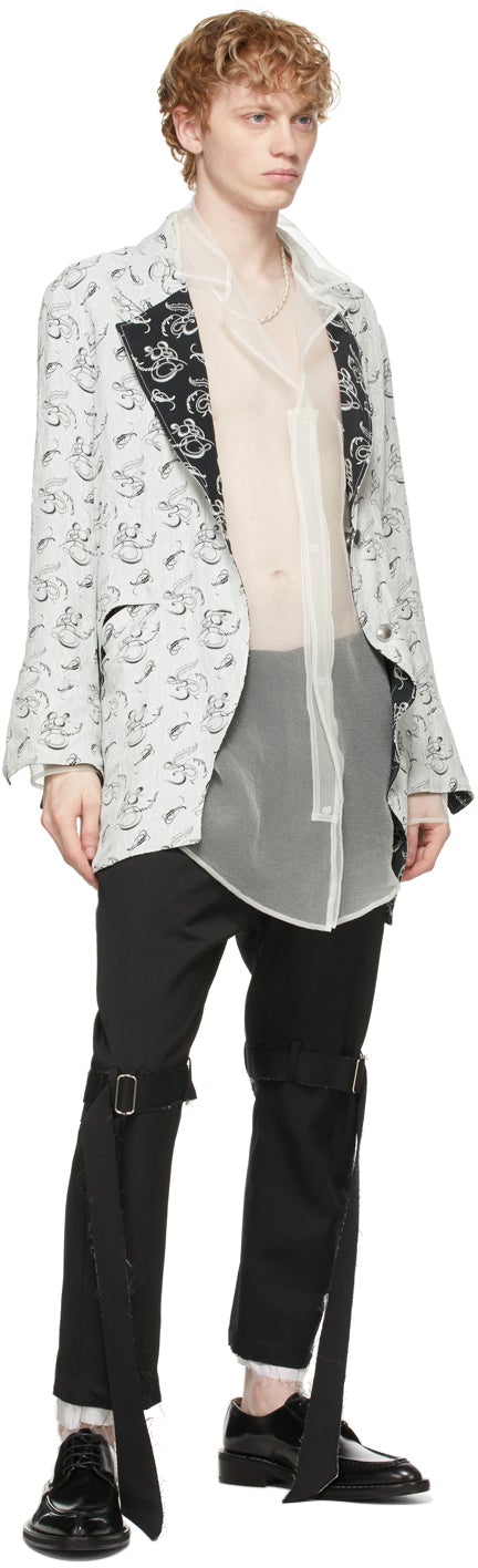 Sulvam Black Bandage Trousers