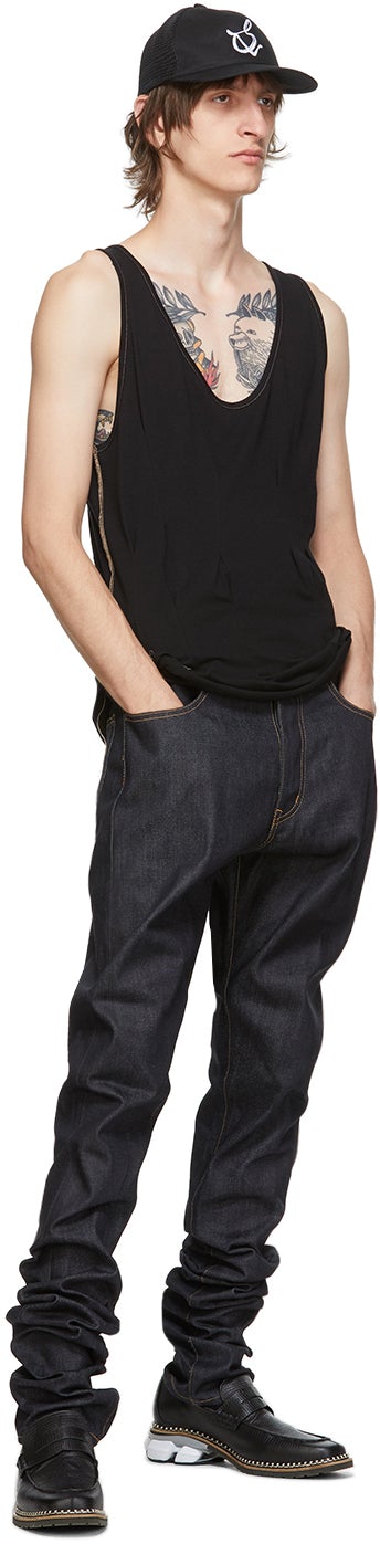 Sulvam Black Darts Tank Top