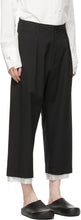 Sulvam Black Wool Trousers