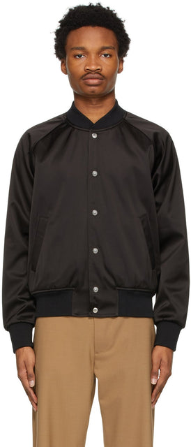 Sunflower Black Dancer Bomber Jacket - Veste de bombardier de danseuse noire tournesol - 해바라기 검은 댄서 폭격기 재킷