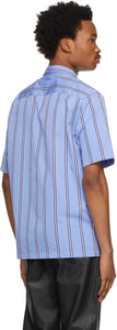 Sunflower Blue Striped Space Short Sleeve Shirt