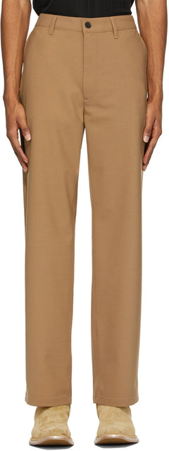 Sunflower Khaki Wool Soft Trousers - Sunflower Kaki Pantalon doux en laine - 해바라기 카키색 양모 부드러운 바지