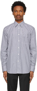 Sunflower Navy Striped Adrian Shirt - T-shirt Adrian à rayures de tour de tournesol - 해바라기 해군 줄무늬 Adrian Shirt.