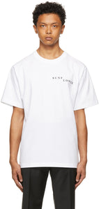 Sunflower White Line T-Shirt - T-shirt de ligne blanche de tournesol - 해바라기 화이트 라인 티셔츠