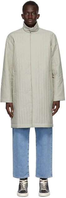 Sunnei Grey High Neck Coat - Sunnei gris couteau à col montant - Sunnei 회색 높은 목 코트