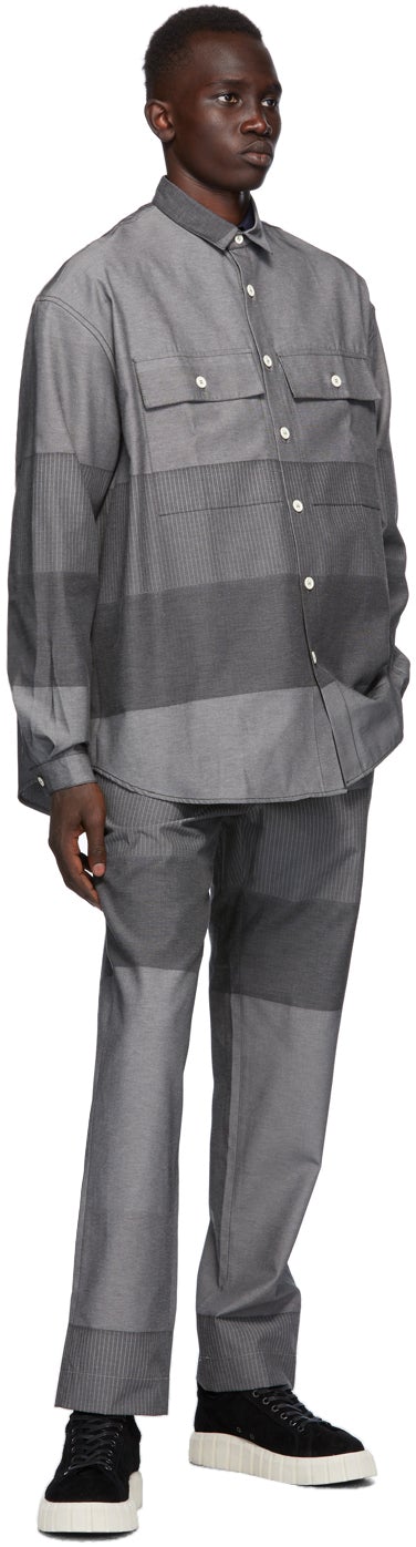 Sunnei Grey Paneled Over Shirt