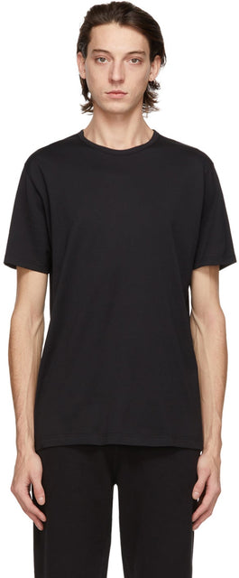 Sunspel Black Classic T-Shirt - T-shirt classique noir de soleil - Sunspel 블랙 클래식 티셔츠