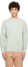 Sunspel Green Loopback Sweatshirt - Sweat-shirt de boucle de soleil sur le soleil - Sunspel 녹색 루프백 스웨터