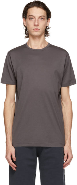 Sunspel Grey Classic T-Shirt - T-shirt classique gris croustillé - Sunspel 회색 고전적인 티셔츠