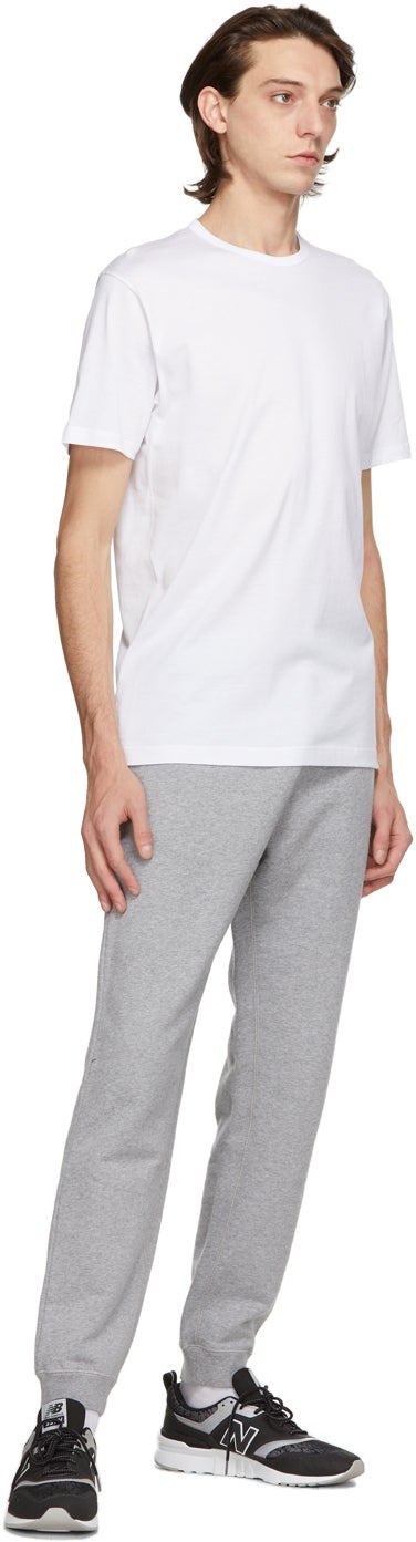 Sunspel Grey Loopback Lounge Pants