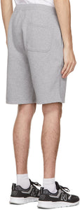 Sunspel Grey Loopback Shorts