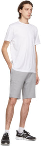 Sunspel Grey Loopback Shorts