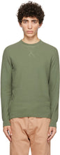 Sunspel Khaki Fine Texture Sweater - Sunspel Kaki Fine Texture Pull - Sunspel Khaki 괜 찮 아 요 텍스처 스웨터