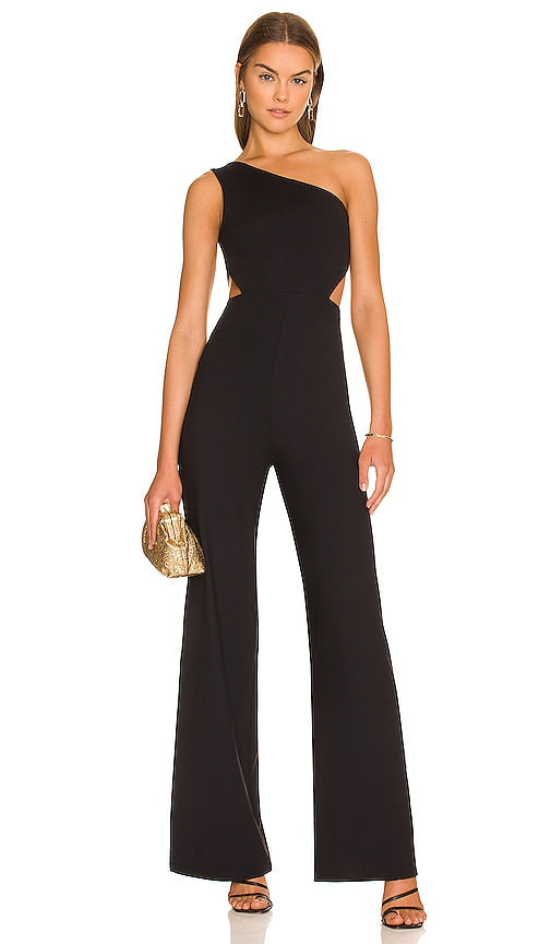 Susana Monaco x REVOLVE Asymmetrical Cut Out Jumpsuit in Black Susana Monaco X Revolve Asymétrique Cut Out Suit en noir Susana Monaco X旋转不对称的黑色连身裤