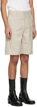 System Beige Faux-Suede Shorts