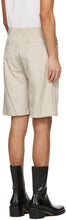 System Beige Faux-Suede Shorts