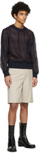 System Beige Faux-Suede Shorts