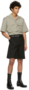 System Black Tailored Shorts