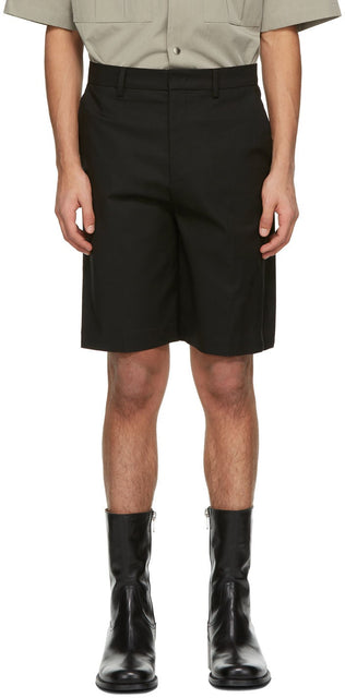 System Black Tailored Shorts - System noir sur mesure shorts - 시스템 검은 맞춤형 반바지