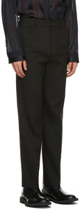 System Black Tailored Trousers