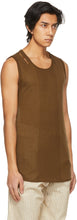 System Brown Knit Tank Top