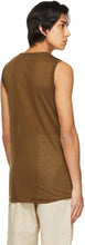 System Brown Knit Tank Top