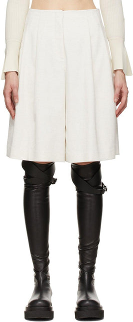 System Off-White Trouser Shorts - Système hors pantalon blanc - 시스템 오프 화이트 바지 반바지