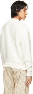 System White Cotton Knit Sweater