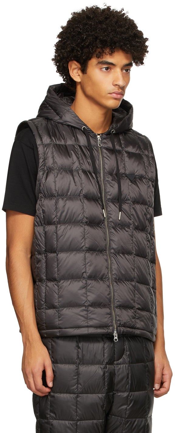 TAION Black Down Heated Hoodie EXTRA Jacket