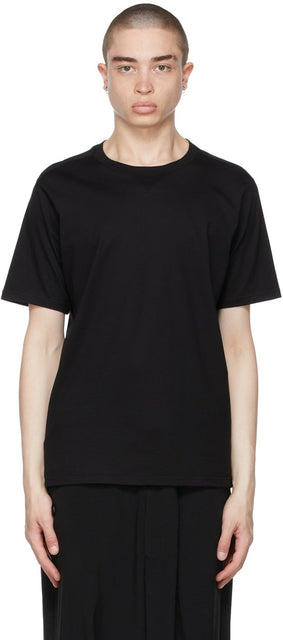 TAKAHIROMIYASHITA TheSoloist. Black Crewneck T-Shirt - Takahiromiyashita thesolois. T-shirt Crewneck noir - Thesoloist 타카 하이로미 야시타. 검은 크루넥트 티셔츠