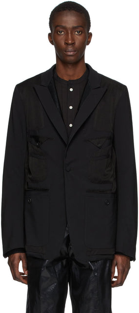 TAKAHIROMIYASHITA TheSoloist. Black Inside Out Blazer - Takahiromiyashita thesolois. Black Inside Out Blazer - Thesoloist 타카 하이로미 야시타. 블랙 내부 블레이저