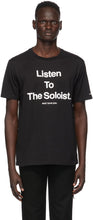 TAKAHIROMIYASHITA TheSoloist. Black 'Listen To The Soloist' T-Shirt - Takahiromiyashita thesolois. Black 'Écoutez le t-shirt soliste' - Thesoloist 타카 하이로미 야시타. 흑인 '솔리스트'티셔츠 듣기