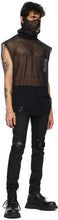 TAKAHIROMIYASHITA TheSoloist. Black Mesh Not Turtleneck Tank Top