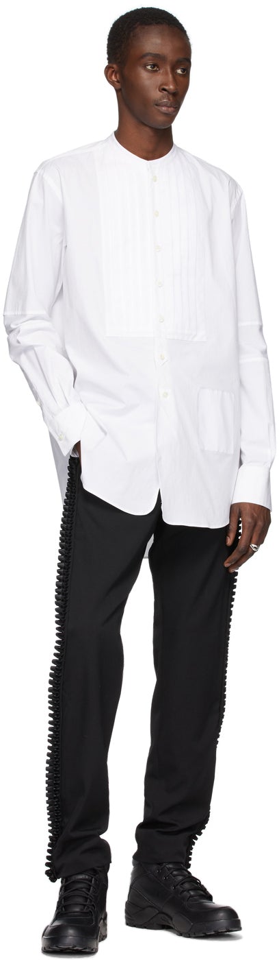 TAKAHIROMIYASHITA TheSoloist. White Band Collar Shirt