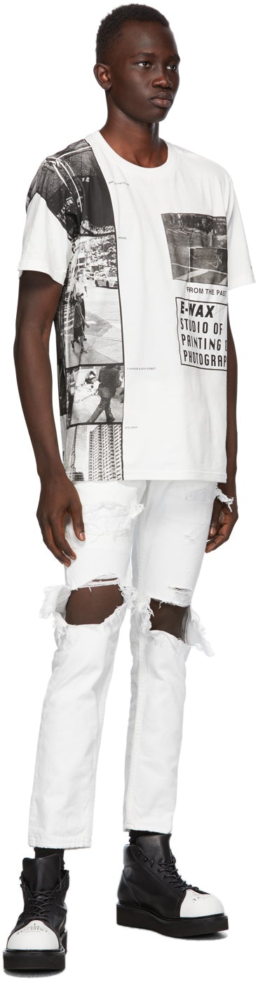 TAKAHIROMIYASHITA TheSoloist. White Grunge Jeans