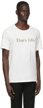 TAKAHIROMIYASHITA TheSoloist. White 'That's Life' T-Shirt