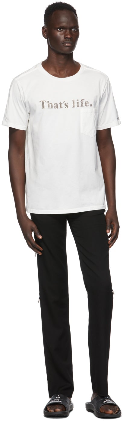 TAKAHIROMIYASHITA TheSoloist. White 'That's Life' T-Shirt