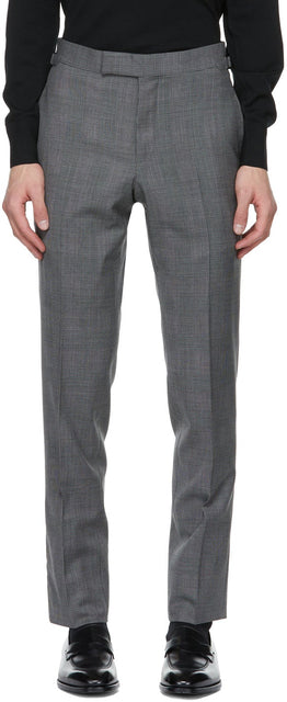 TOM FORD Beige Wool Houndstooth O'Connor Trousers - Tom Ford Beige Pantalon O'Connor Houndstooth O'Connor - 톰 포드 베이지 양모 houndstoth o'connor 바지