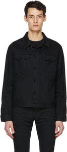 TOM FORD Black Denim Selvedge Jacket - Tom Ford Black Denim Selvedge Jacket - 톰 포드 블랙 데님 Selvedge 자켓