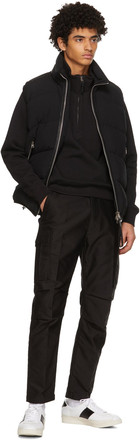 TOM FORD Black Down Chevron Vest