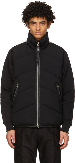 TOM FORD Black Down Chevron Vest - Tom Ford Black Down Chevron Gilet - 톰 포드 블랙 다운 쉐브론 조끼