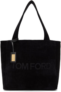 TOM FORD Black Logo Beach Tote - Tom Ford Noir Logo Beach - Tom Ford Black Logo Beach Tote.