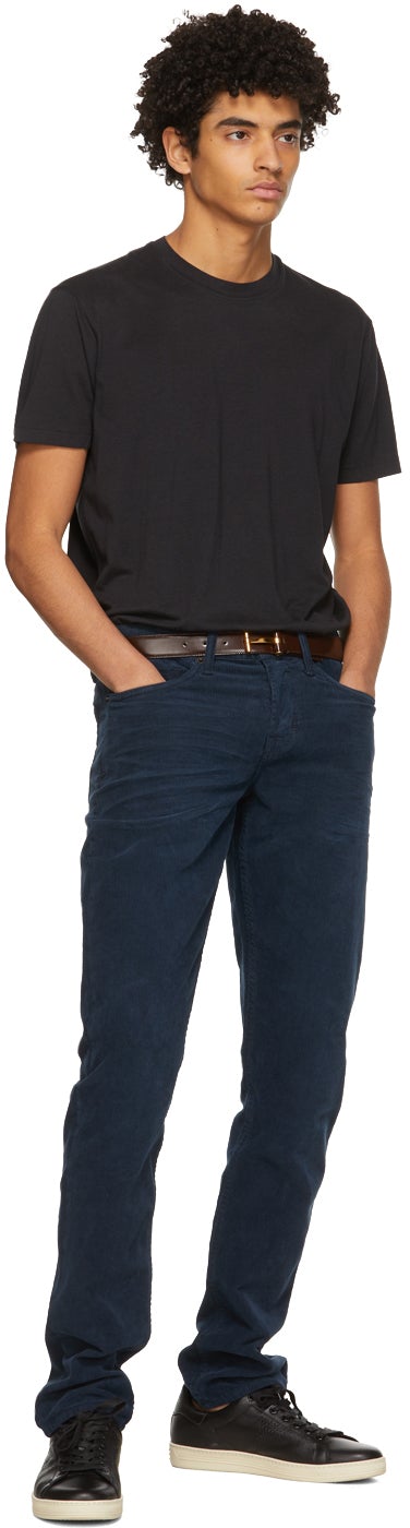 TOM FORD Black Lyocell Jersey T-Shirt