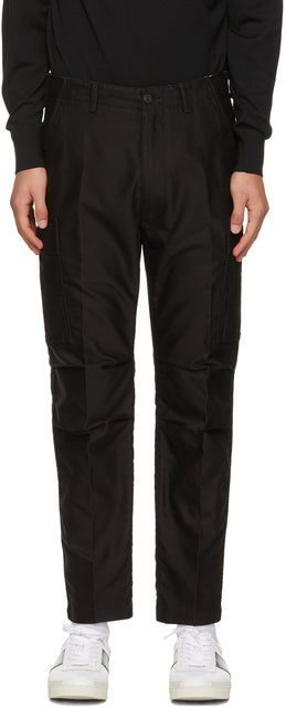 TOM FORD Black Military Cargo Pants - Pantalon de cargaison militaire de Tom Ford Ford - 톰 포드 블랙 군사화물 바지
