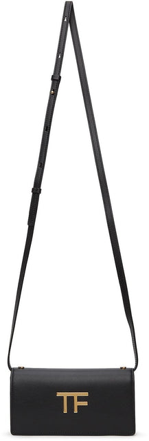 TOM FORD Black Mini Box Palmellato TF Bag - Tom Ford Noir Mini Box Palmellato TF Sac - Tom Ford Black Mini Box Palmellato TF BAG.