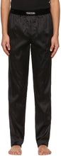 TOM FORD Black Silk Pyjama Pants - Pantalon de pyjama de soie noire de Tom Ford Ford - 톰 포드 블랙 실크 파자마 바지