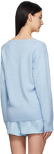 TOM FORD Blue Cashmere V-Neck Sweater