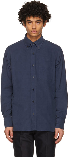 TOM FORD Blue Corduroy Shirt - Tom Ford bleu chemise côtelé bleu - 톰 포드 블루 코듀로이 셔츠